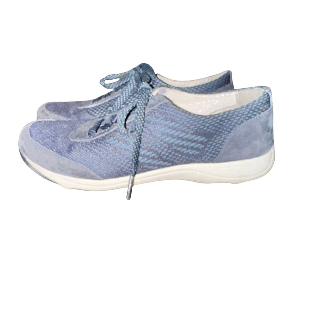 Dansko Hayes Sneaker Women's Size 6.5 Blue Leather Lace Up Comfort Shoes